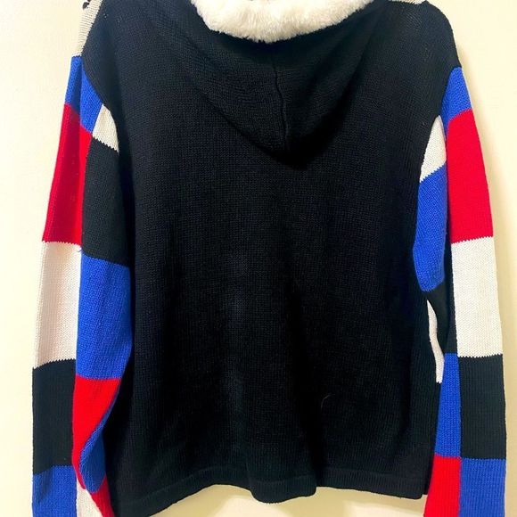 Victoria Jones Christmas Sweater, zip-up hoodie Vintage Petite Large - Picture 4 of 9